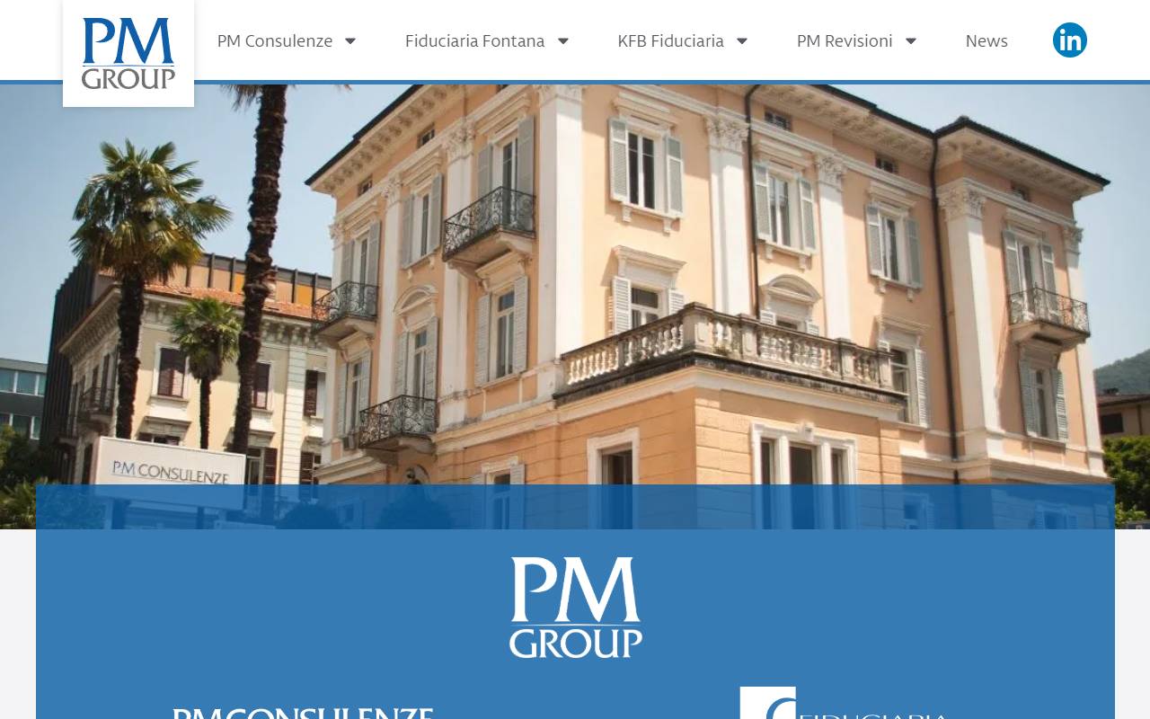 Anteprima del sito: PM Consulenze SA