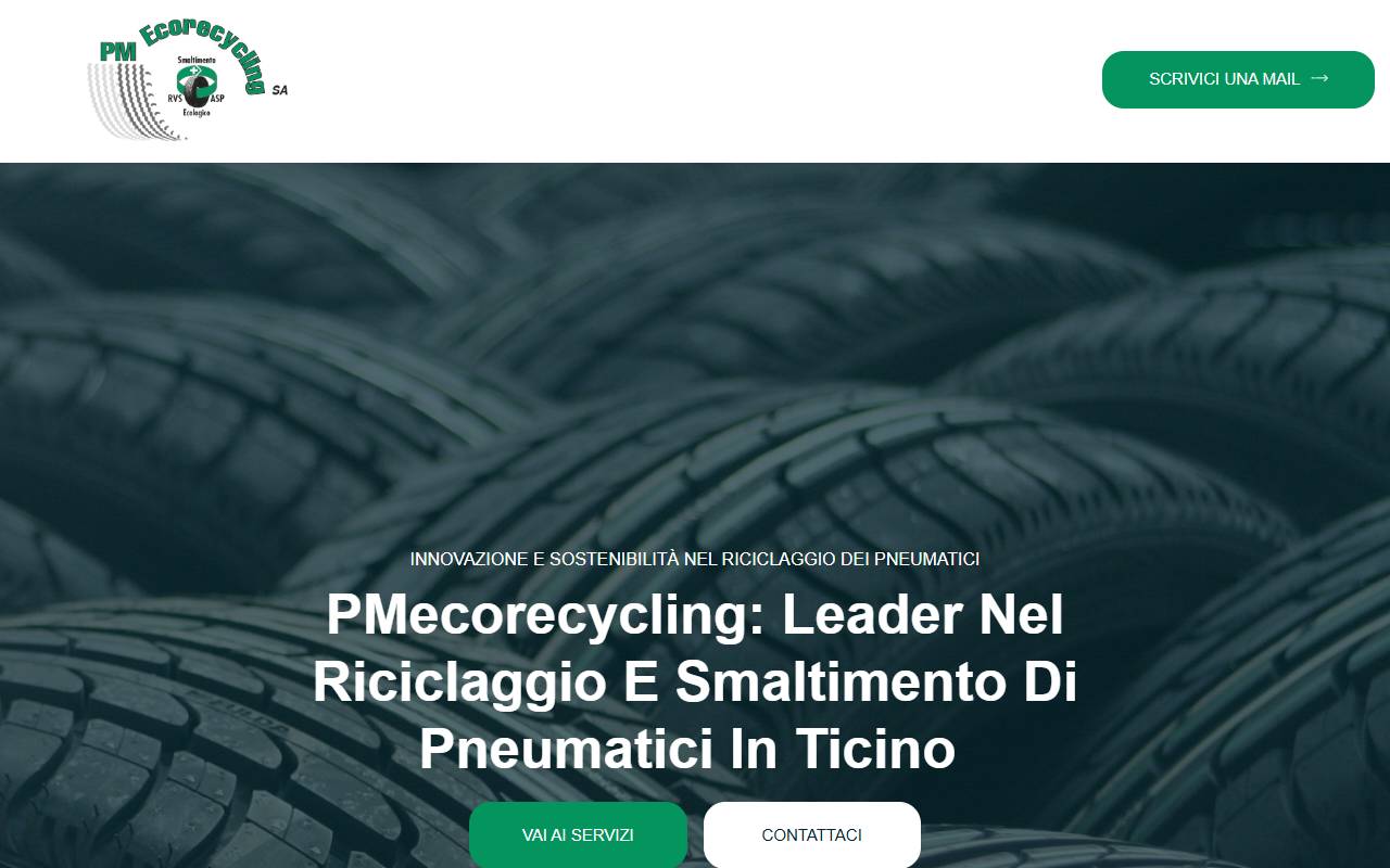 Anteprima del sito: PM Ecorecycling SA