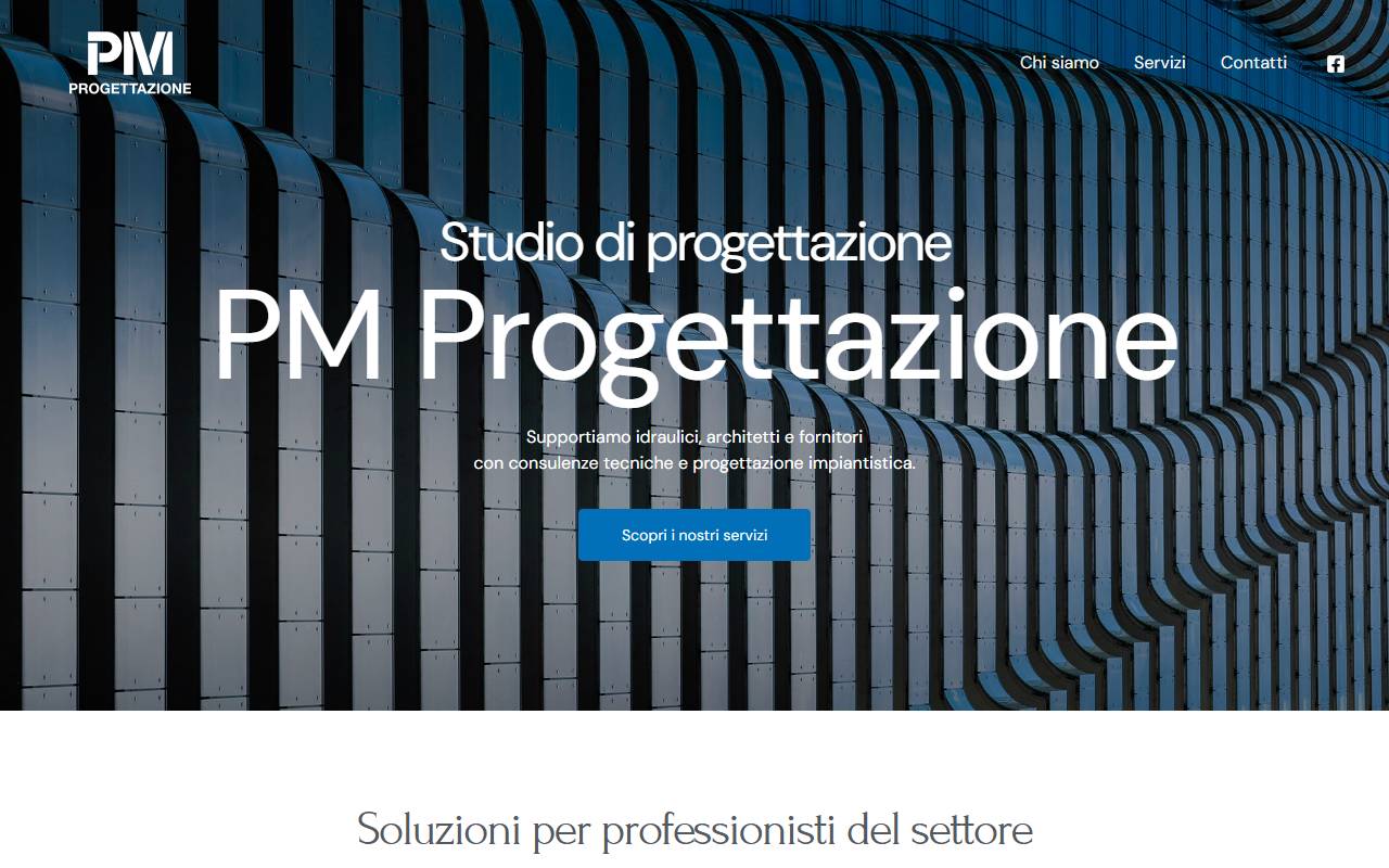 Anteprima del sito: PM Progettazione Sagl