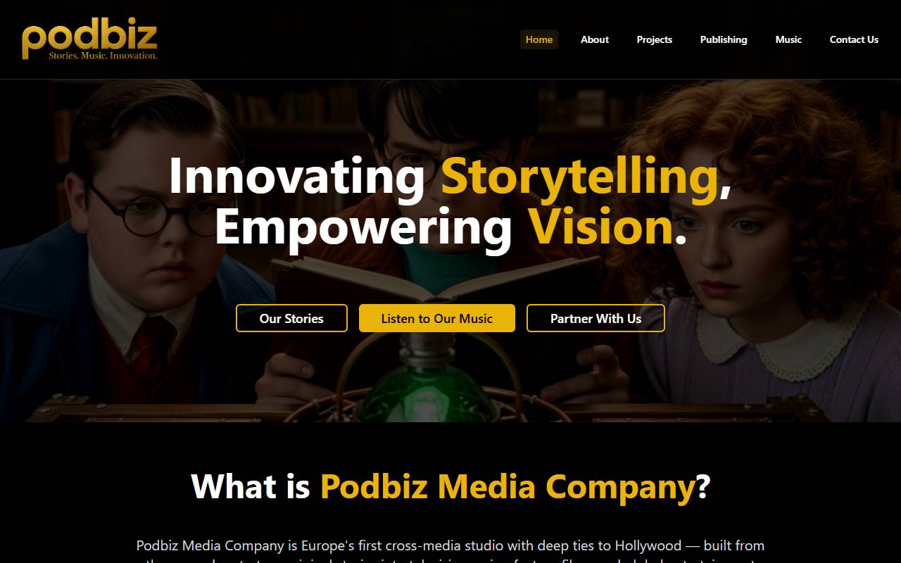 Anteprima del sito: Podbiz International Sagl