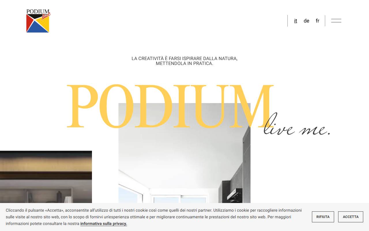 Anteprima del sito: Podium Industries SA
