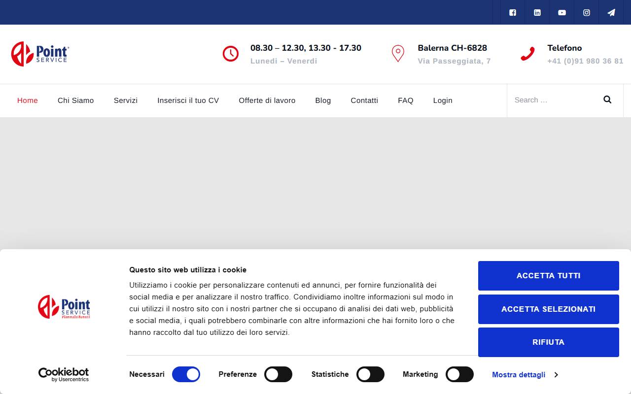 Anteprima del sito: Point Service Interim SA
