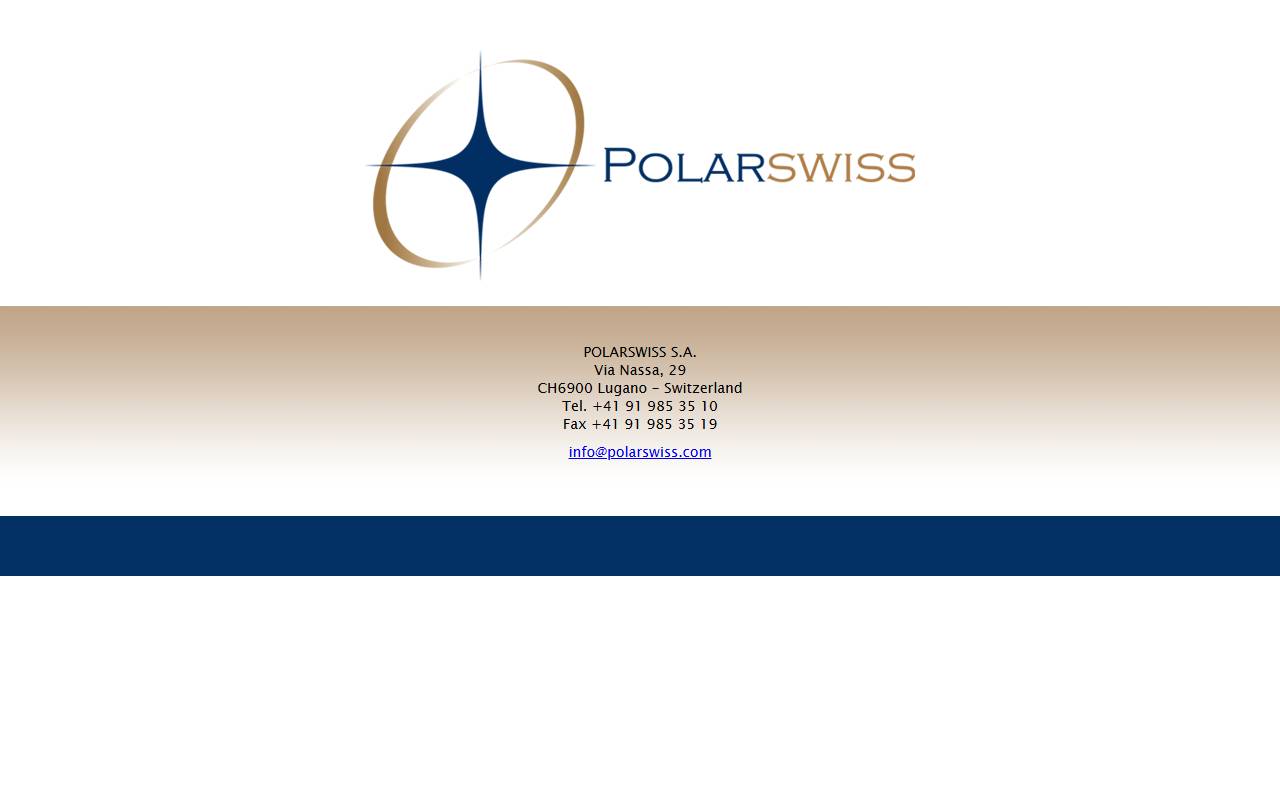 Anteprima del sito: POLARSWISS SA