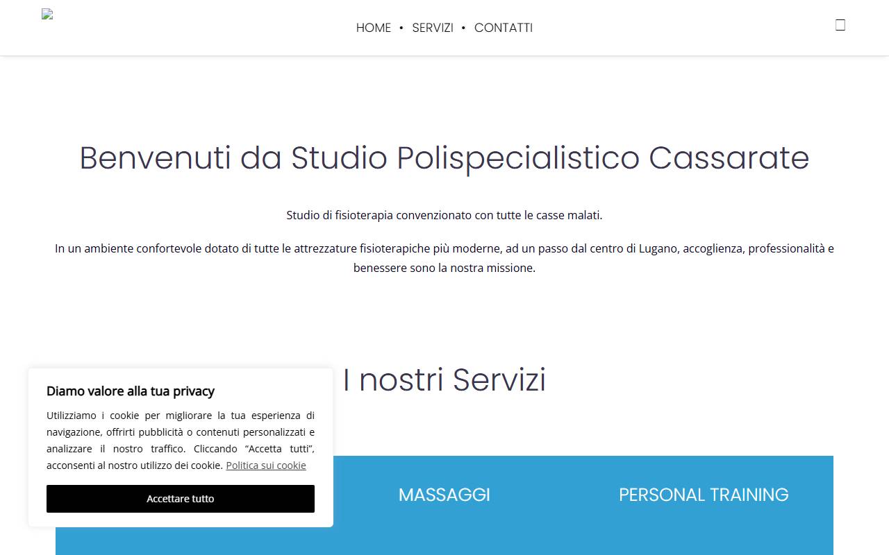 Anteprima del sito: Studio Polispecialistico Cassarate SA