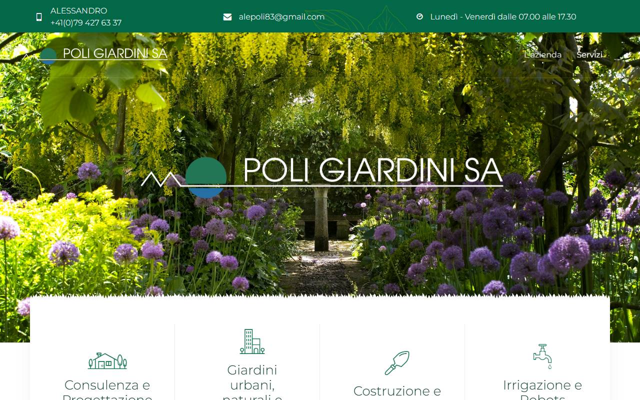 Anteprima del sito: Poli Giardini SA