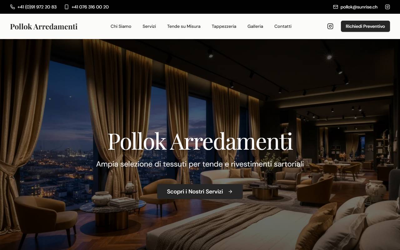 Anteprima del sito: Pollok Arredamenti di Maurizio Pollok