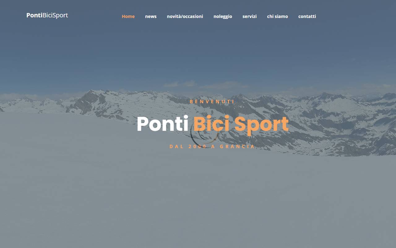 Anteprima del sito: Ponti Bici Sport Sagl
