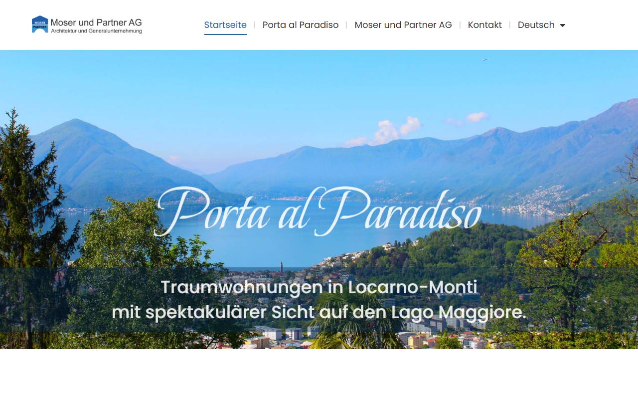 Anteprima del sito: Porta al Paradiso AG