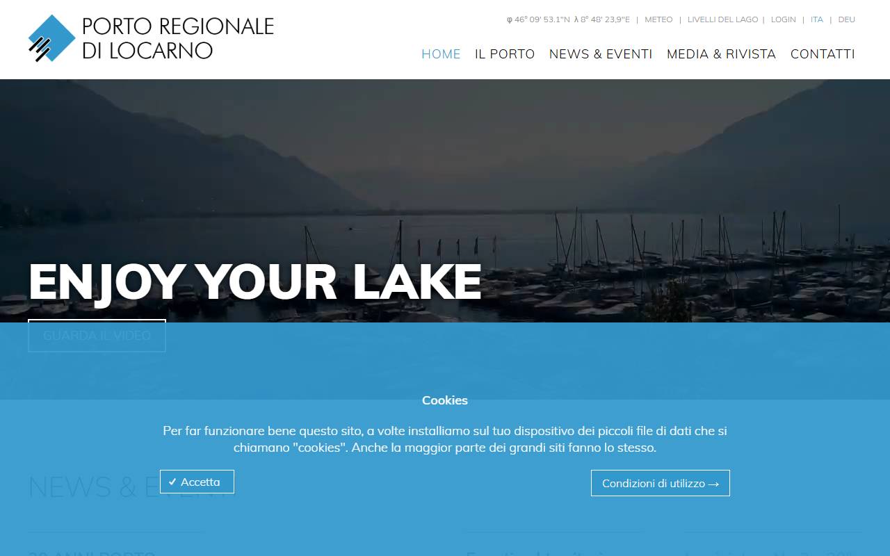Anteprima del sito: Porto regionale di Locarno SA