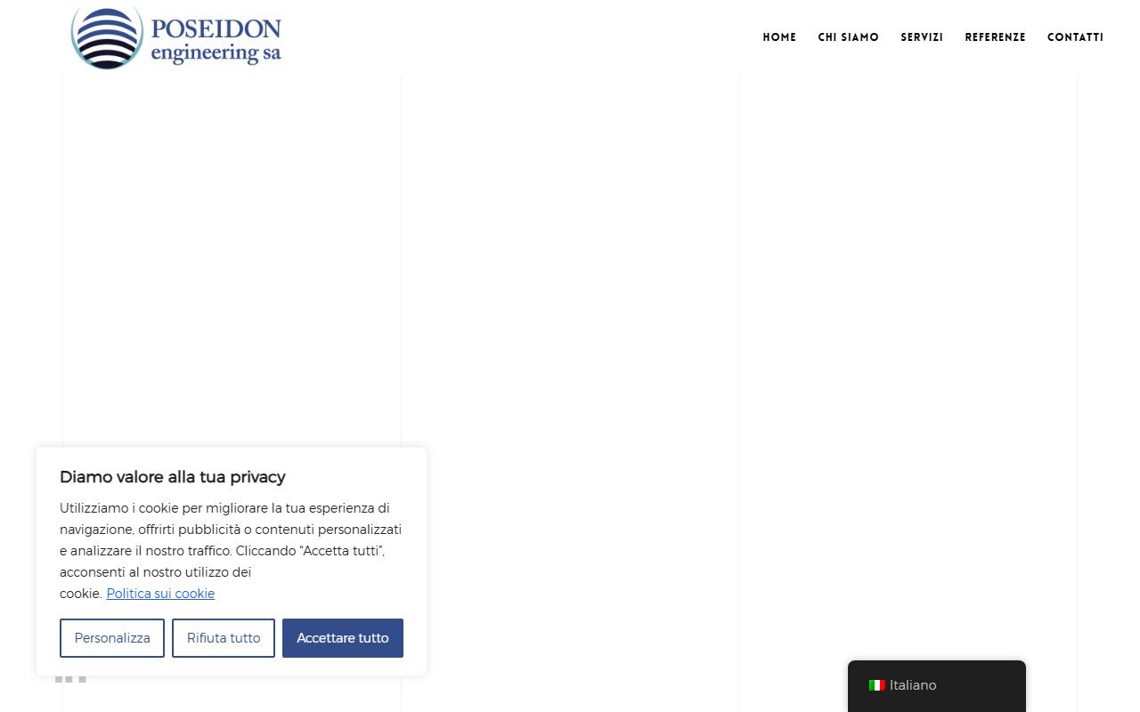 Anteprima del sito: POSEIDON engineering sa
