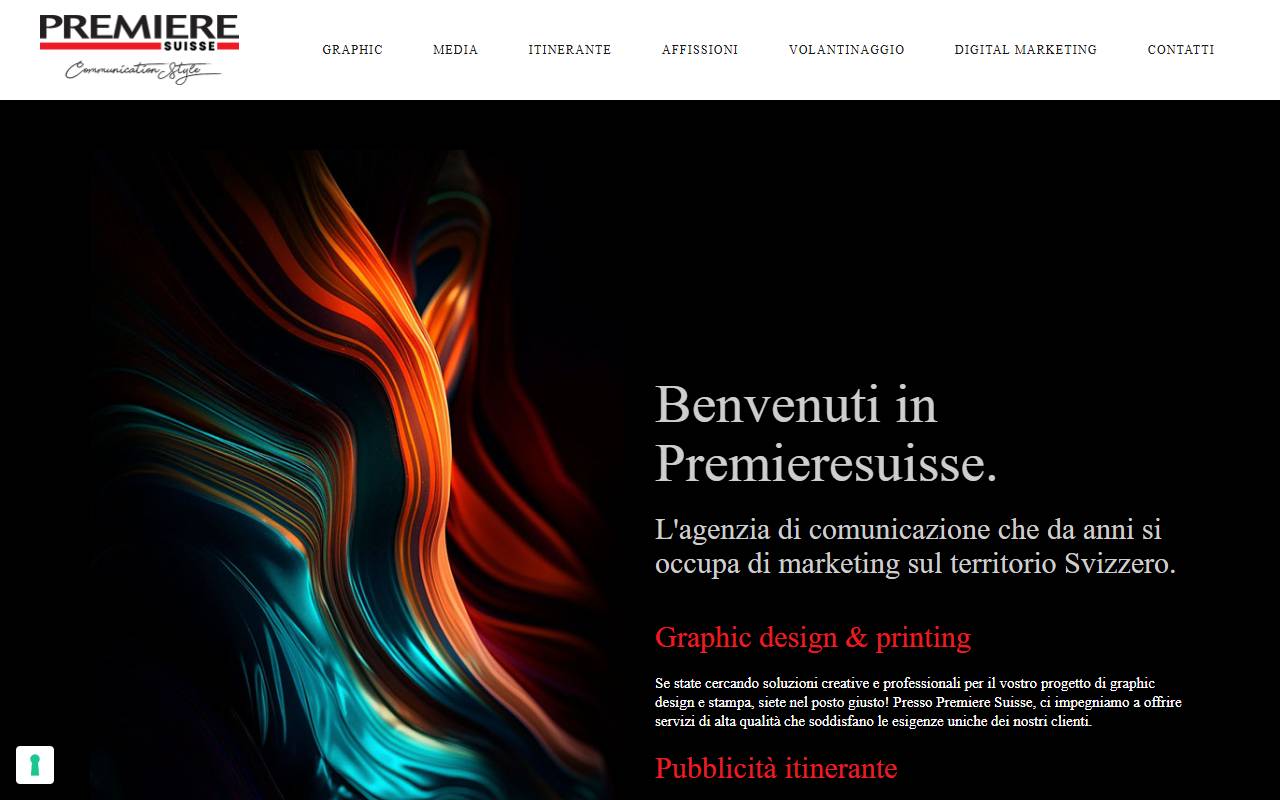 Anteprima del sito: PREMIERE SUISSE SAGL