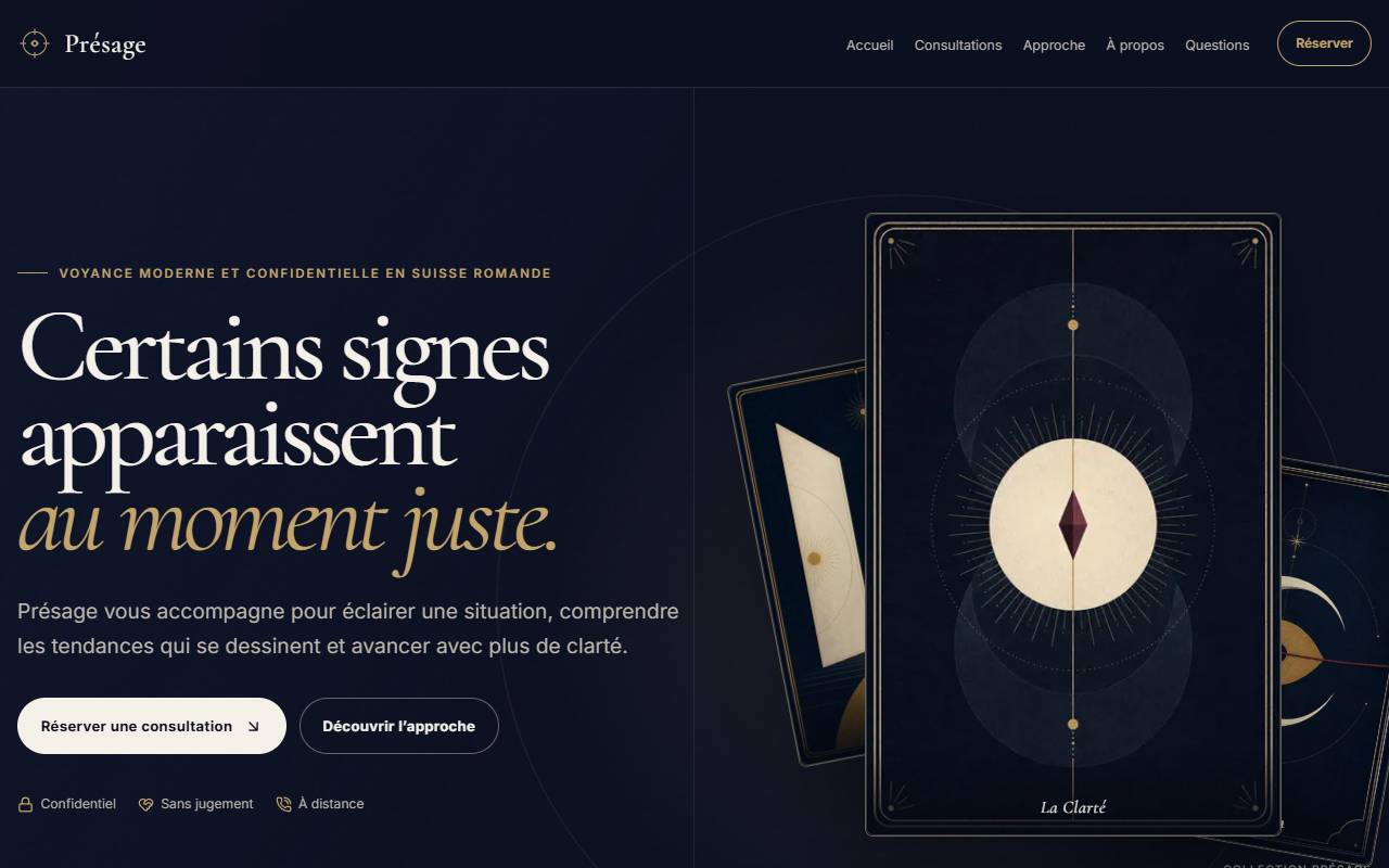 Anteprima del sito: Presage SA