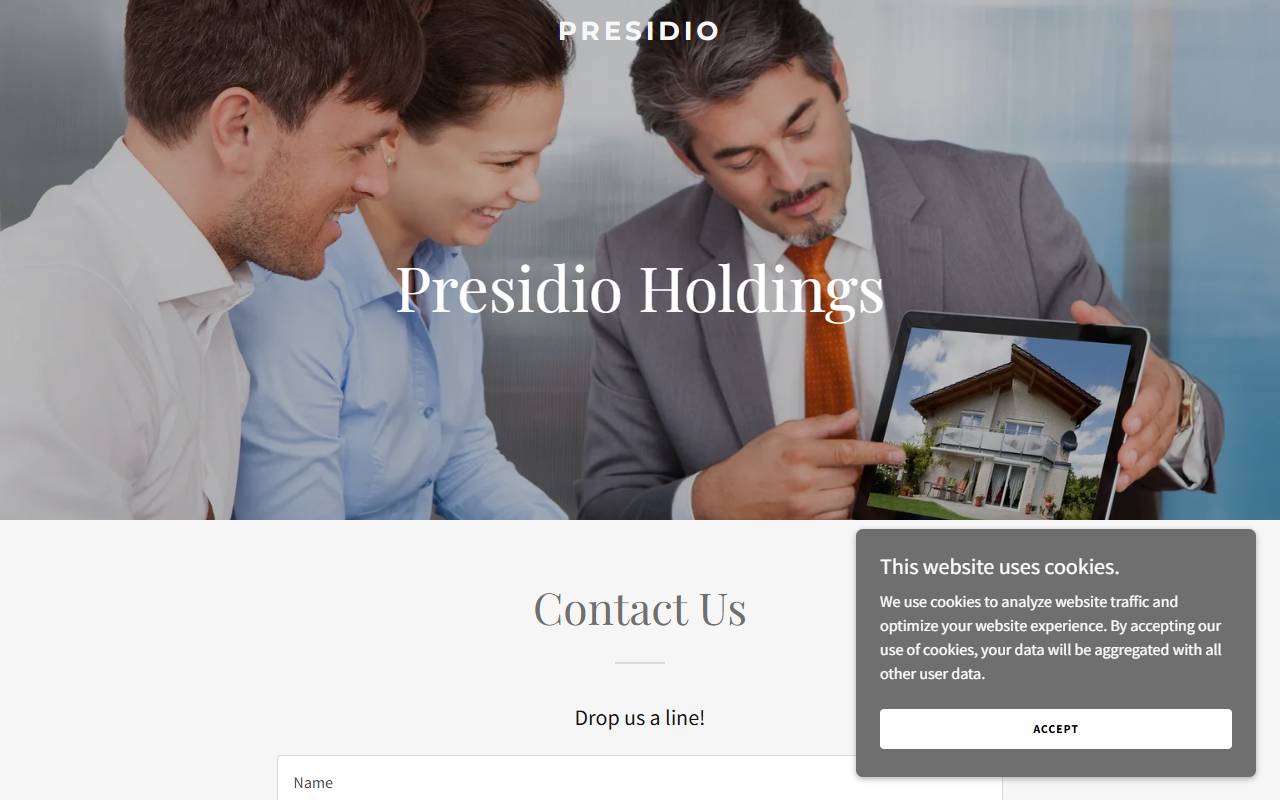 Anteprima del sito: Presidio SA