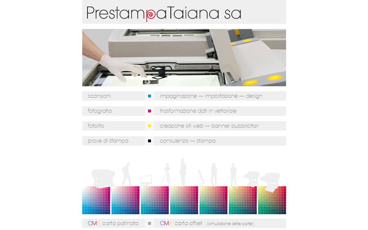 Anteprima del sito: Prestampa Taiana SA