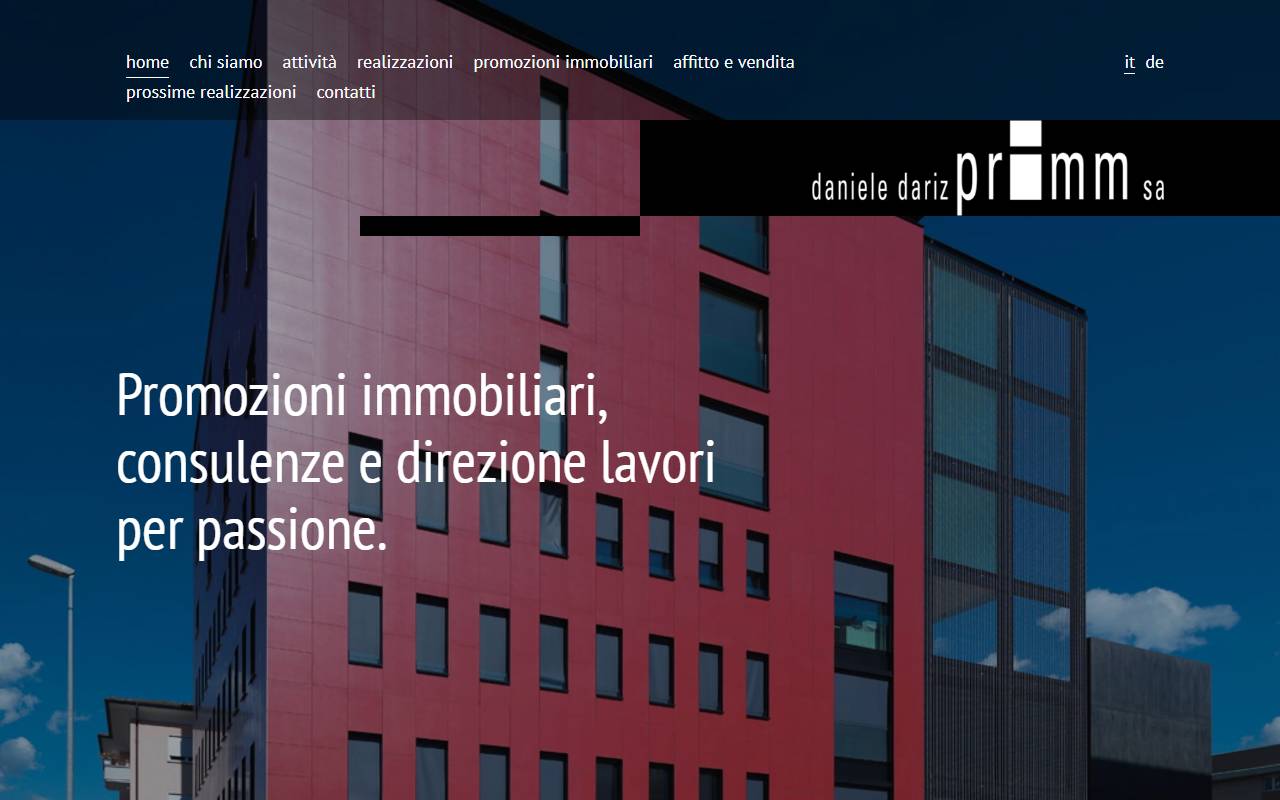 Anteprima del sito: primm sa