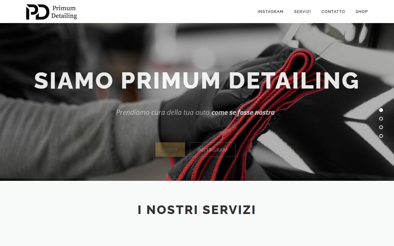 Anteprima del sito: Primum Detailing Sagl