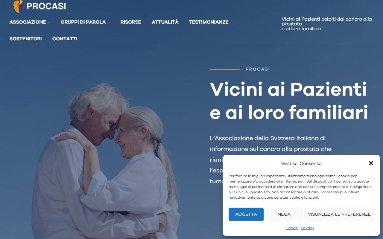 Anteprima del sito: Associazione PROCASI
