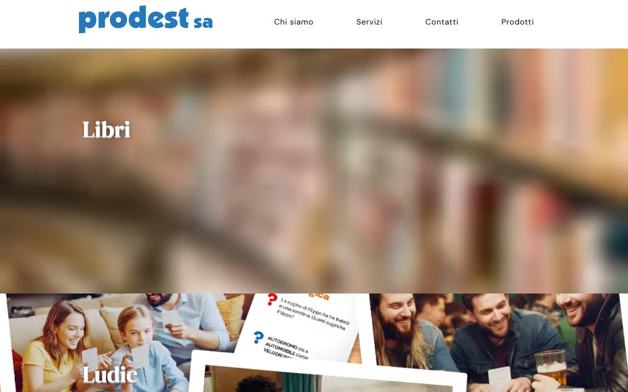 Anteprima del sito: Prodest SA