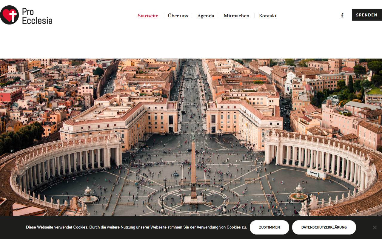 Anteprima del sito: Pro Ecclesia