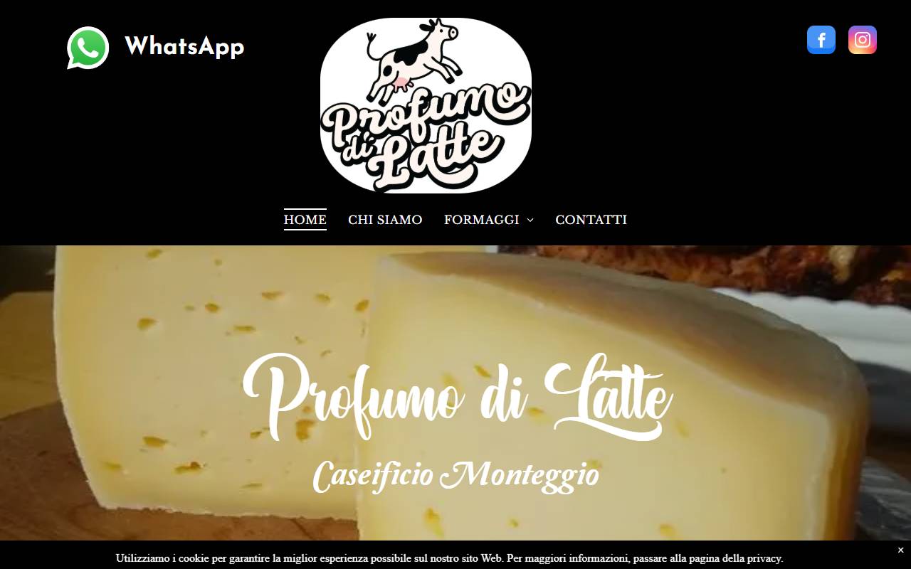Anteprima del sito: Profumo di Latte di Sonia Tarquini