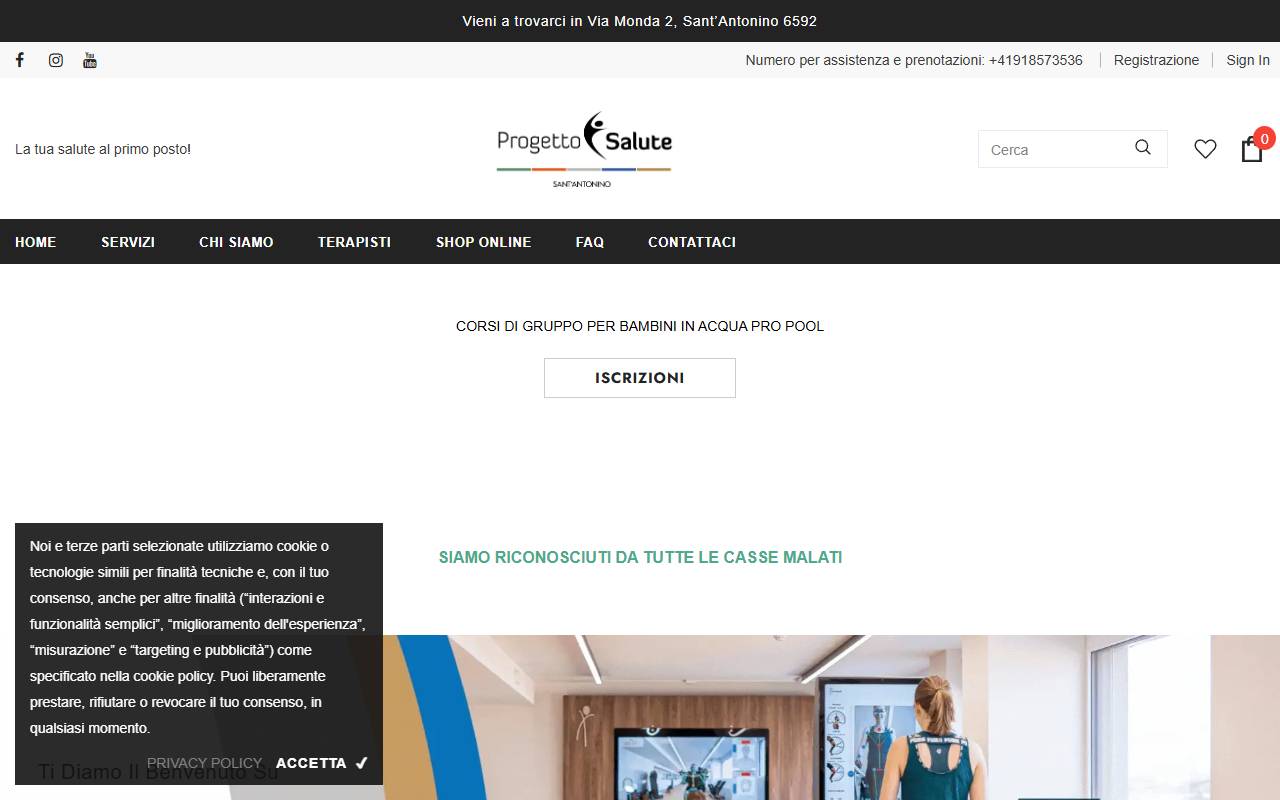 Anteprima del sito: Progetto Salute SA