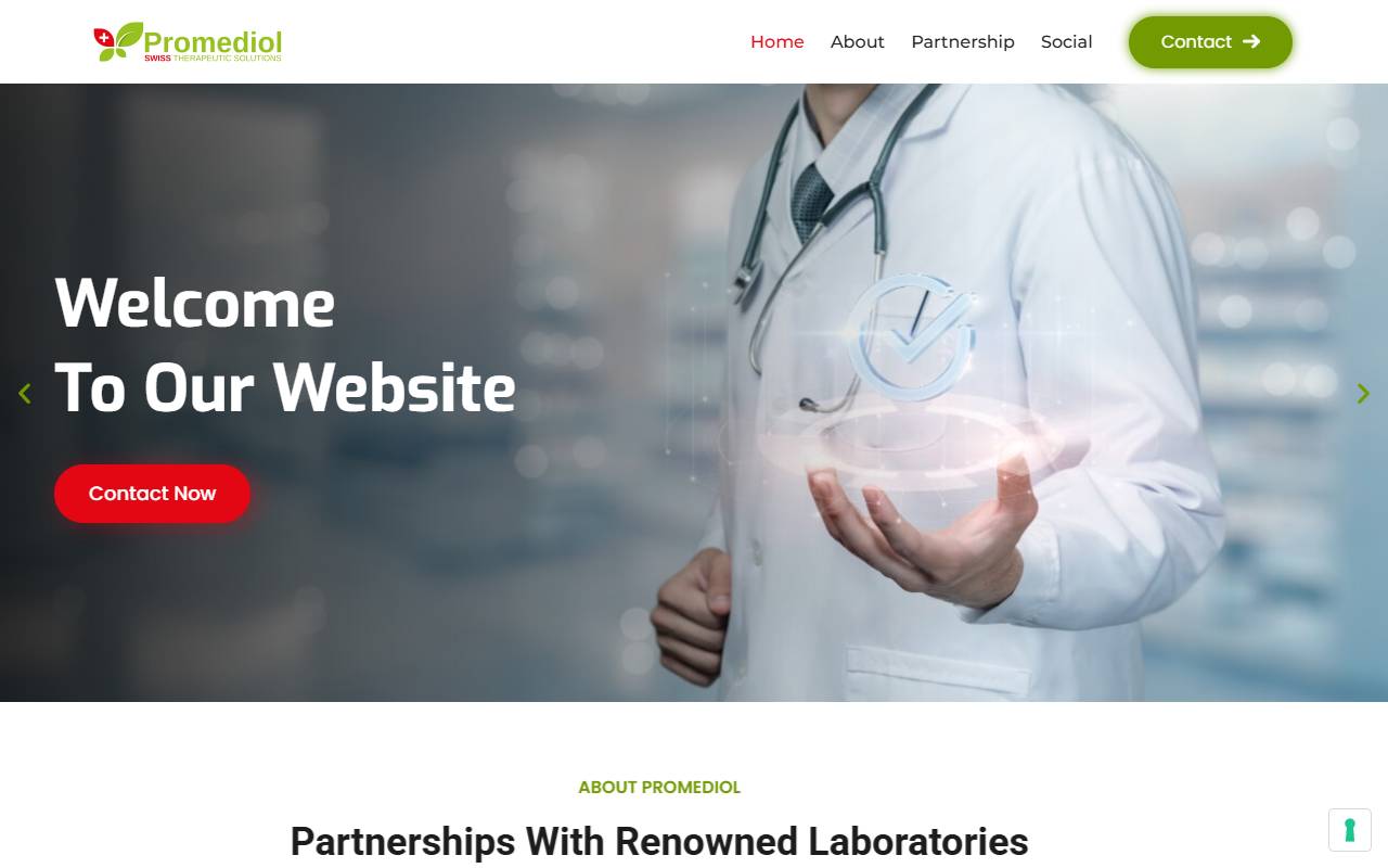 Anteprima del sito: Promediol SA