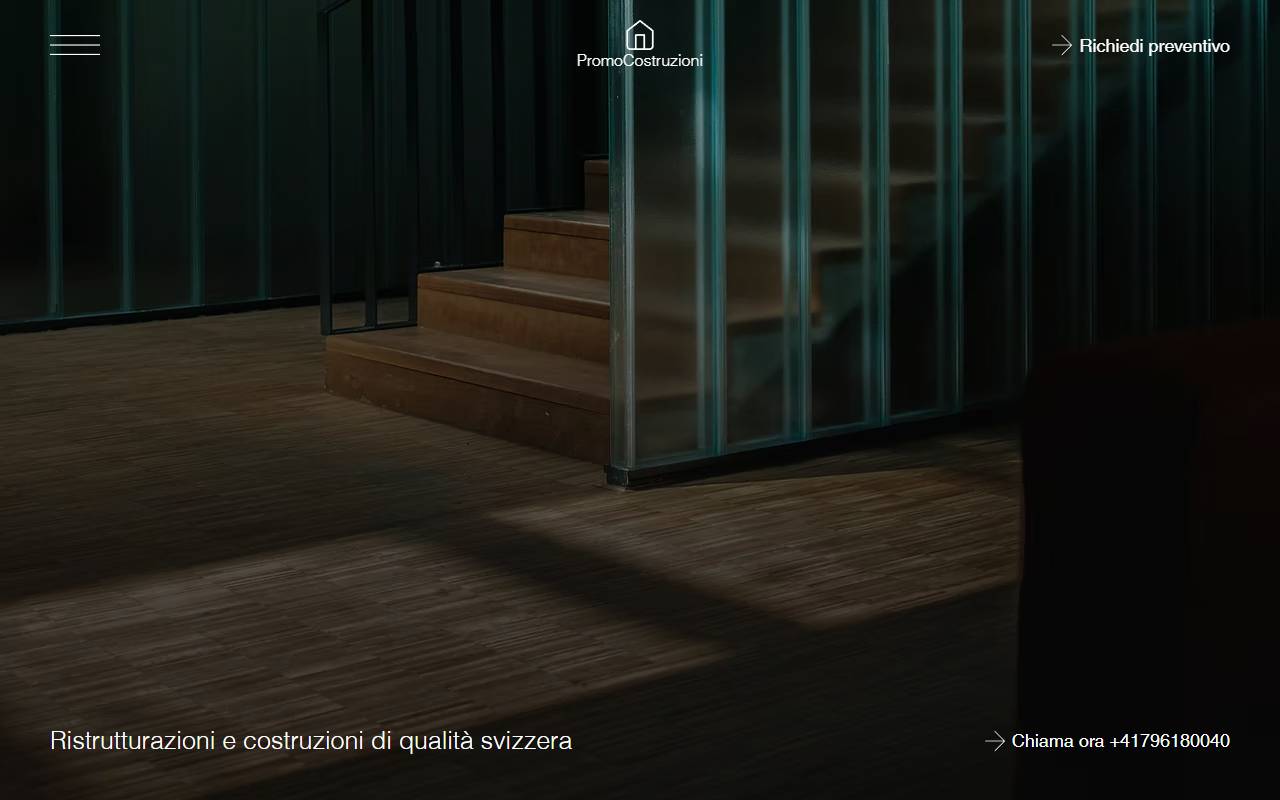 Anteprima del sito: PROMO Costruzioni Sagl