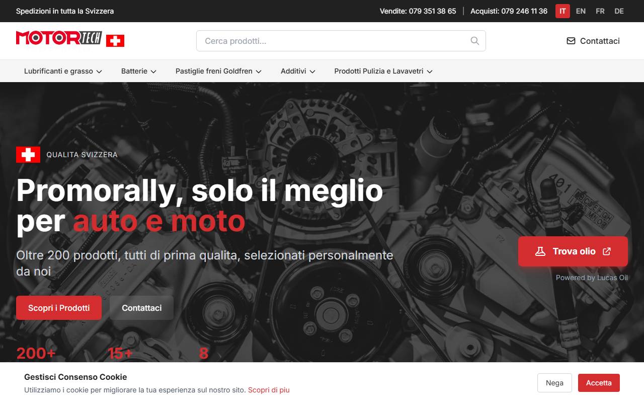 Anteprima del sito: Promorally Sagl