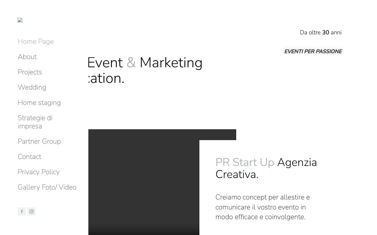 Anteprima del sito: PR STARTUP di Giuseppina Penny Alfieri