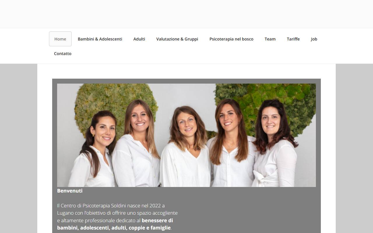 Anteprima del sito: Centro di psicoterapia Laura Soldini Sagl