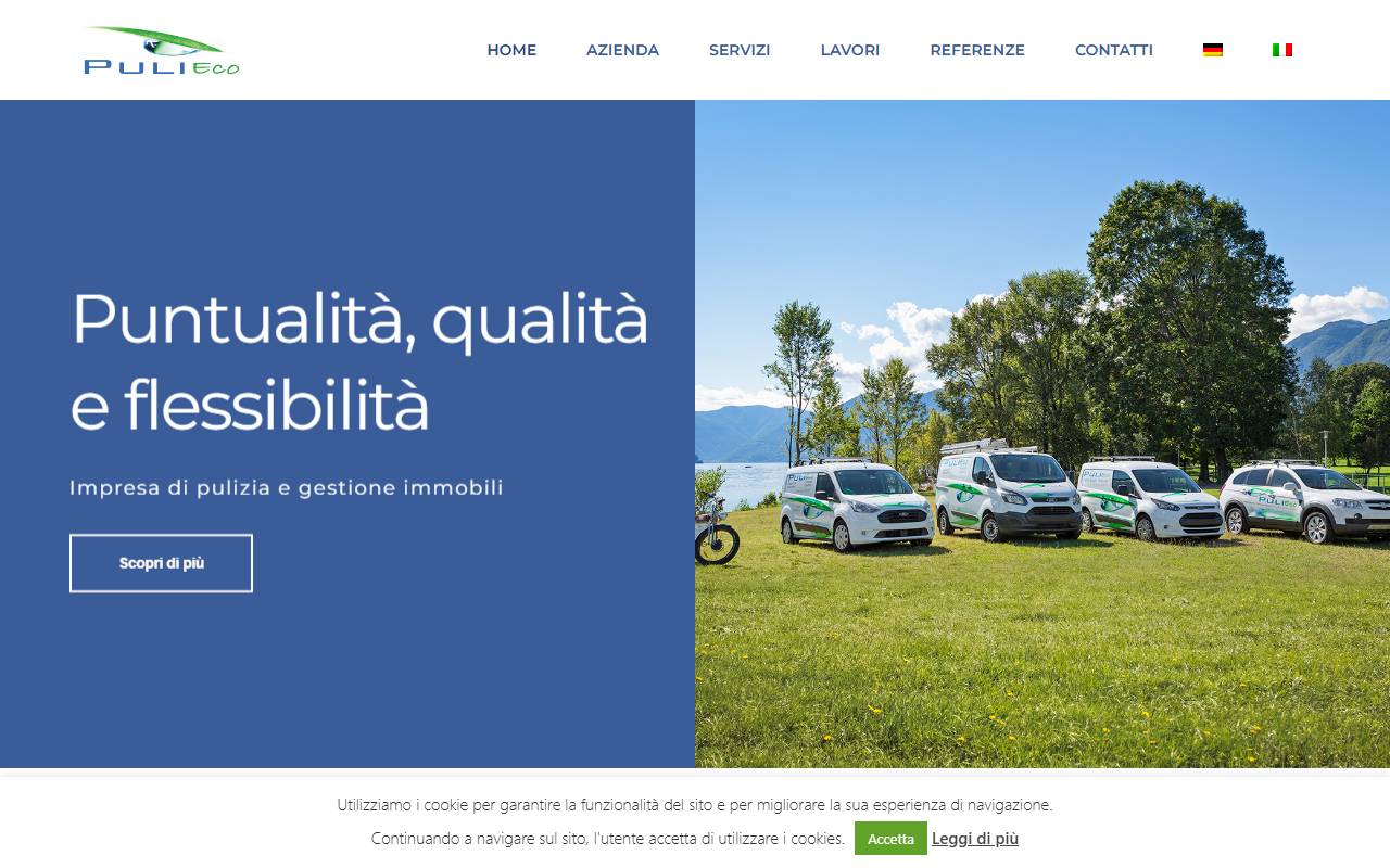 Anteprima del sito: PuliEco Sagl