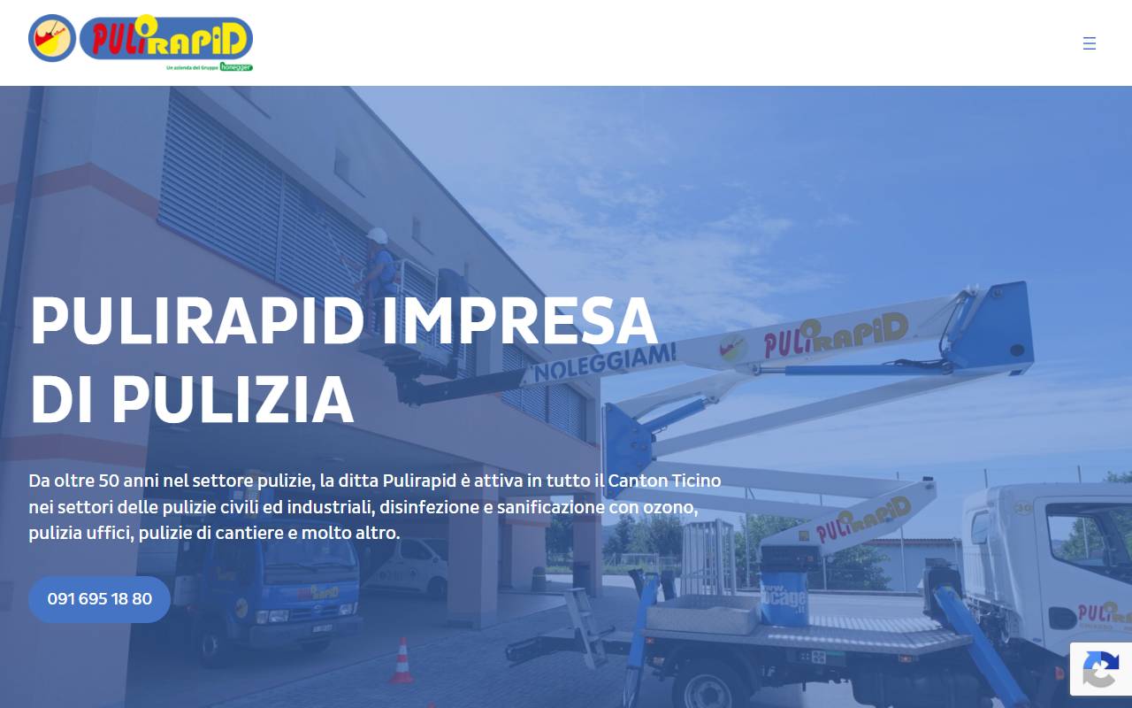 Anteprima del sito: Pulirapid SA