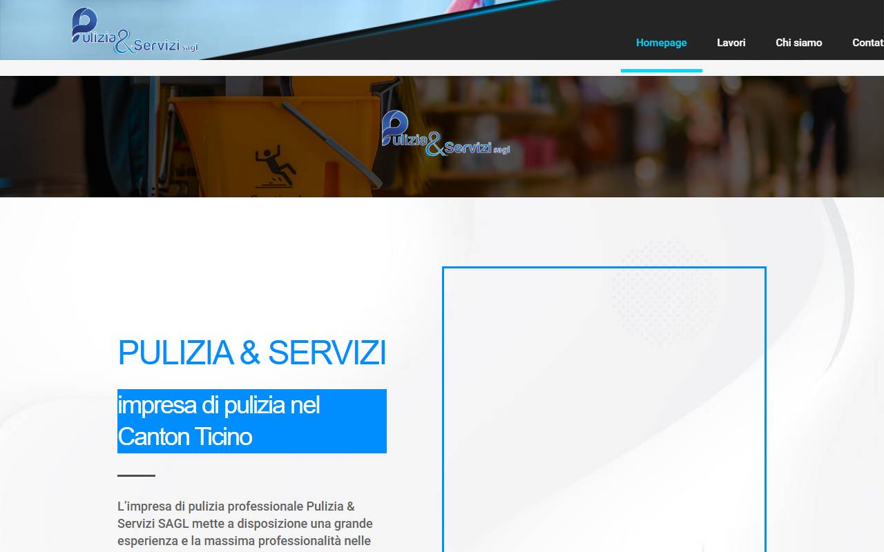 Anteprima del sito: Pulizia e Servizi Sagl