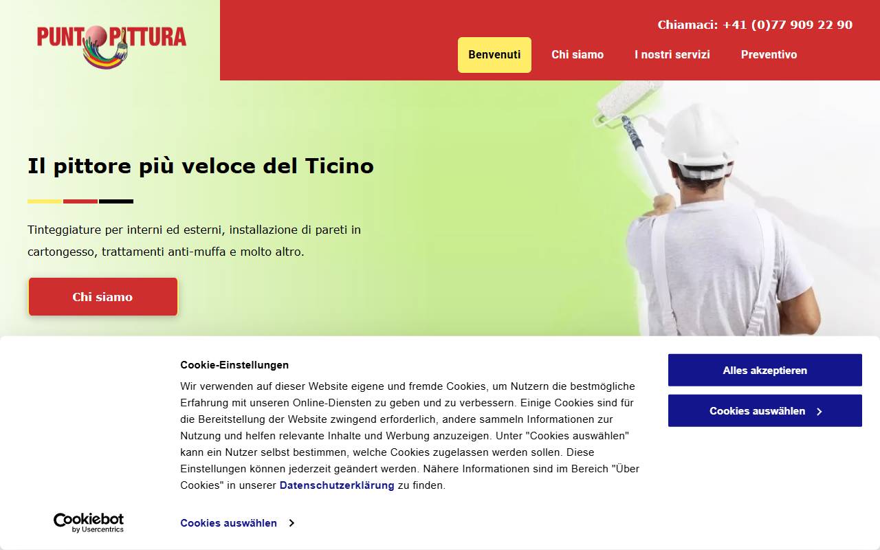 Anteprima del sito: PUNTOPITTURA di Vincenzo Renna