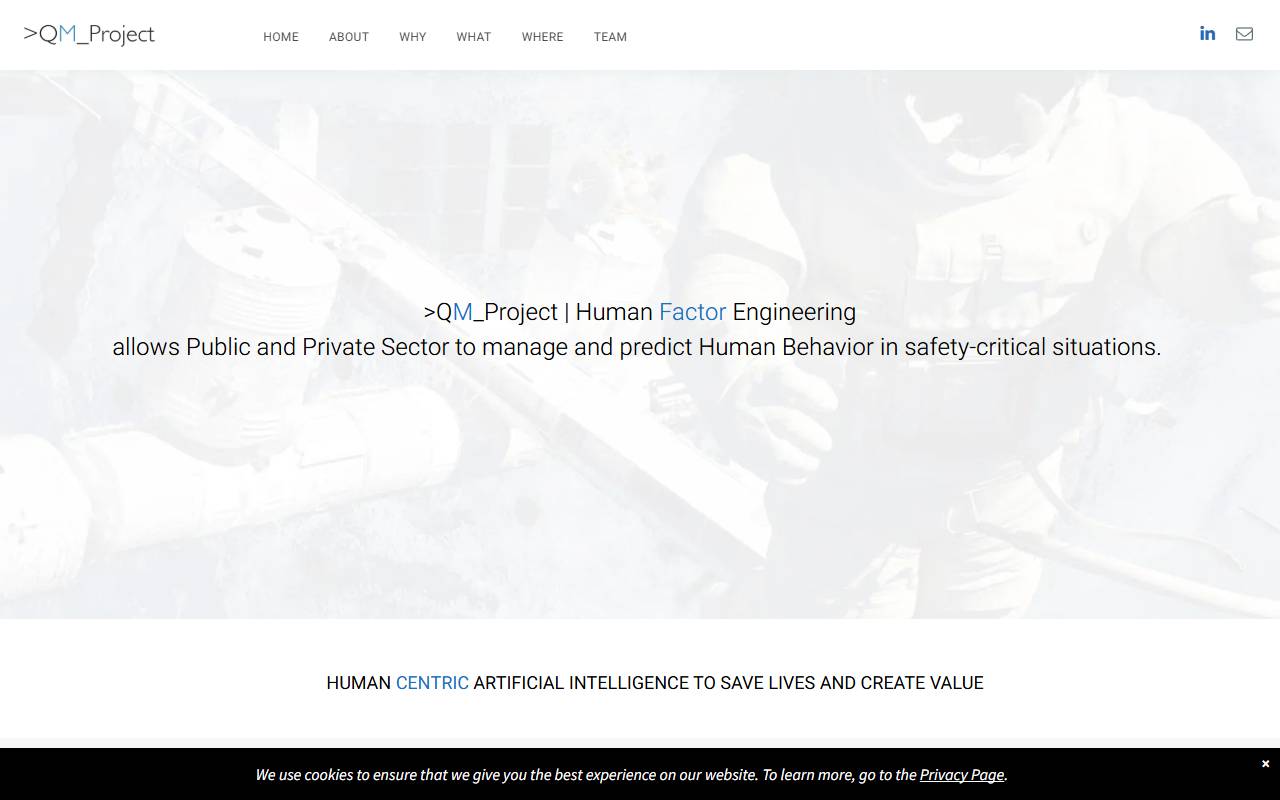Anteprima del sito: QM Project Sagl