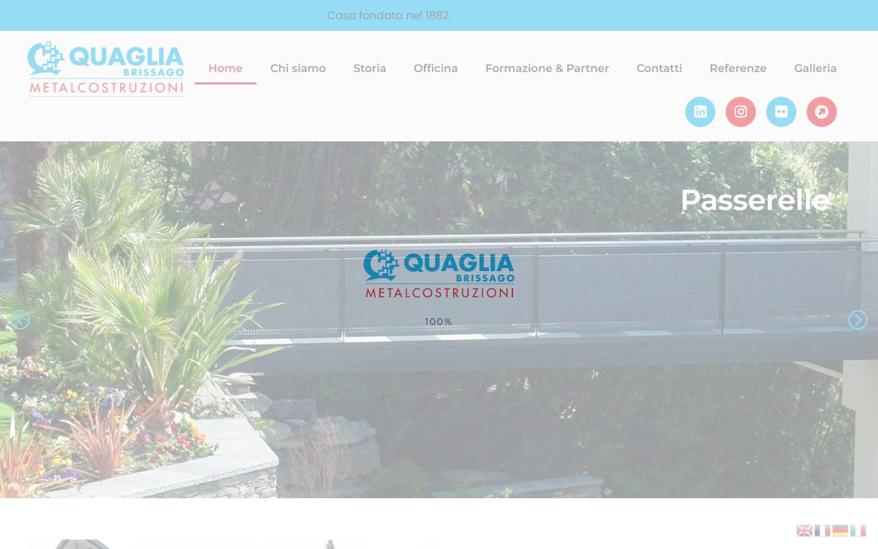 Anteprima del sito: QUAGLIA SA