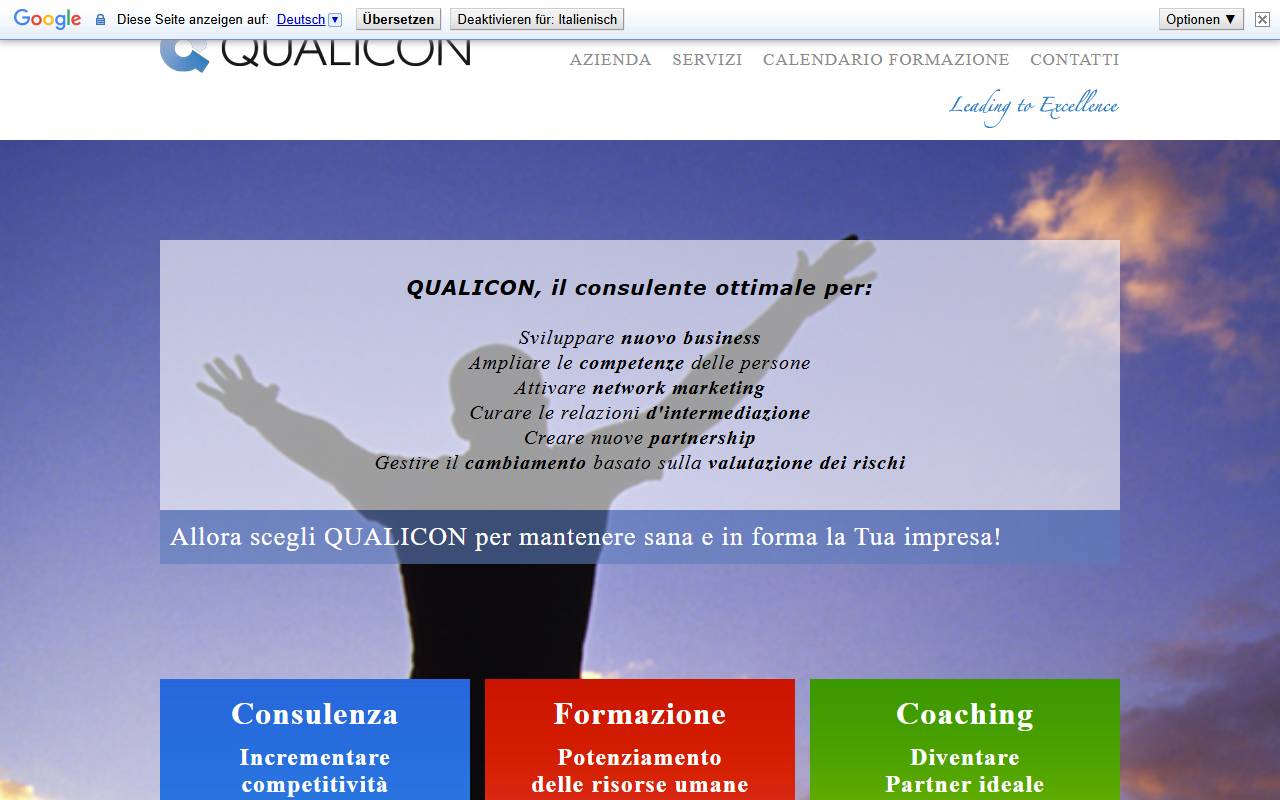 Anteprima del sito: Qualicon Consulenze SA