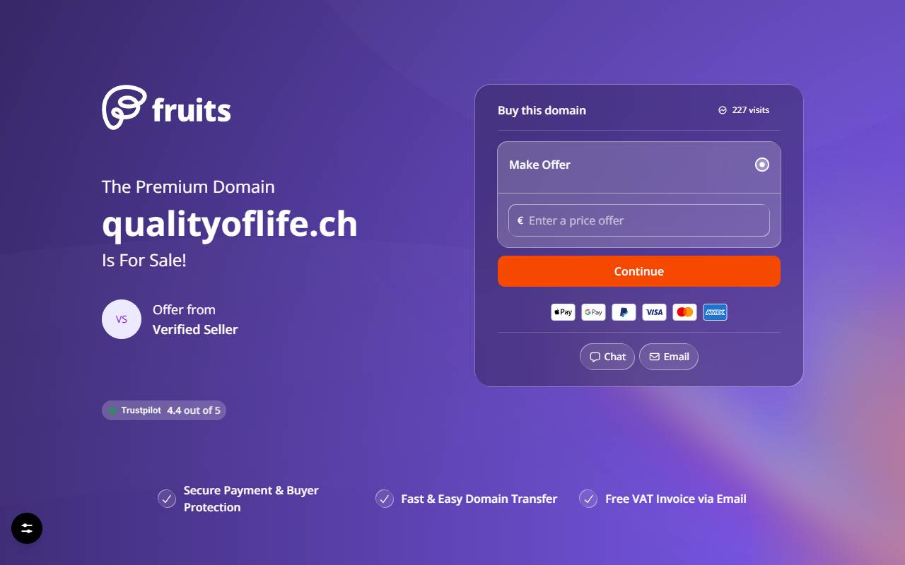 Anteprima del sito: Quality of Life SA