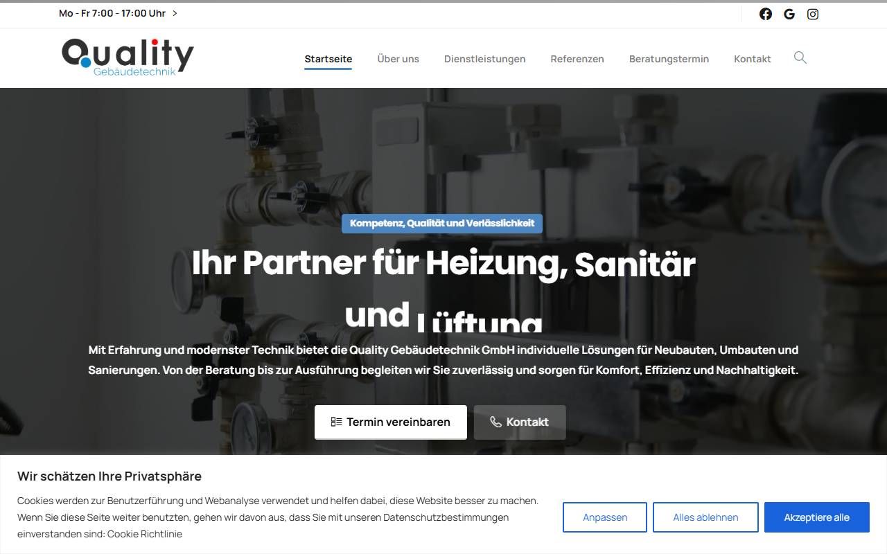 Anteprima del sito: Quality tech Sagl