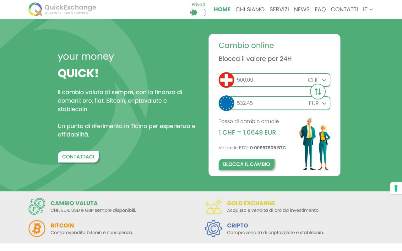 Anteprima del sito: Quick Digital SA