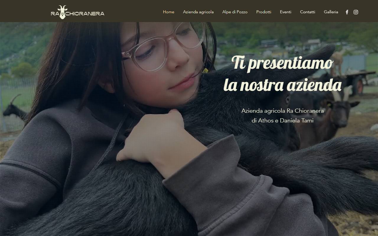 Anteprima del sito: Chioranera Sagl