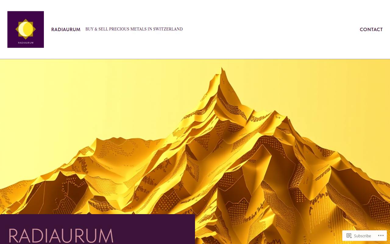 Anteprima del sito: RADIAURUM Sagl