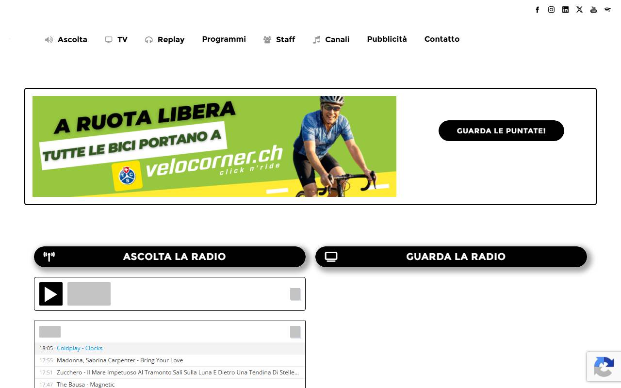 Anteprima del sito: Radio Fiume Ticino SA
