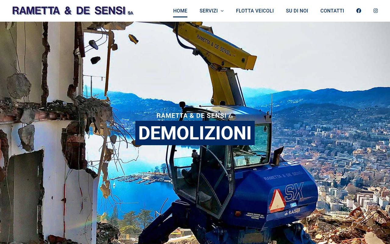 Anteprima del sito: Rametta & De Sensi SA
