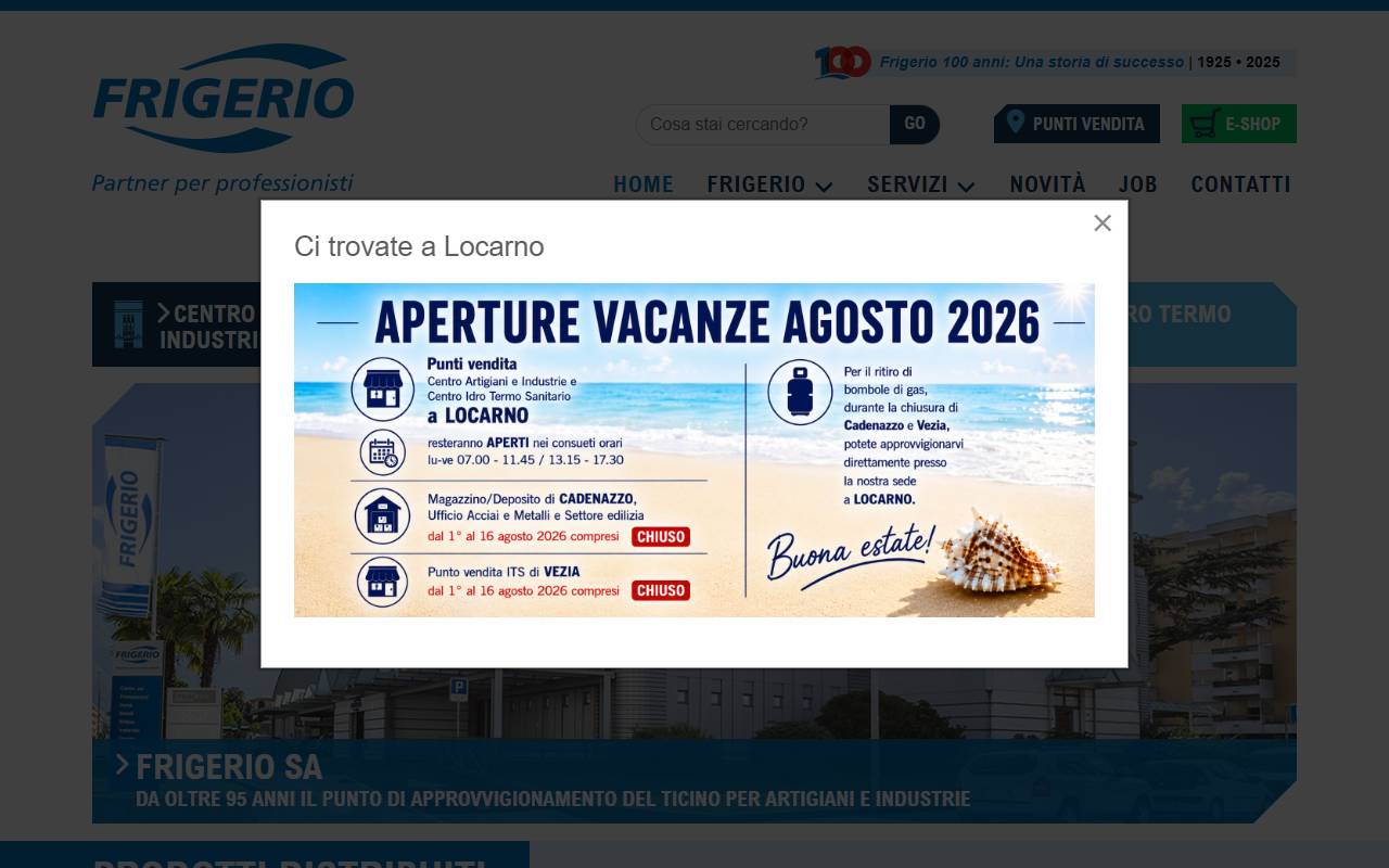 Anteprima del sito: Rampa & Daldini SA