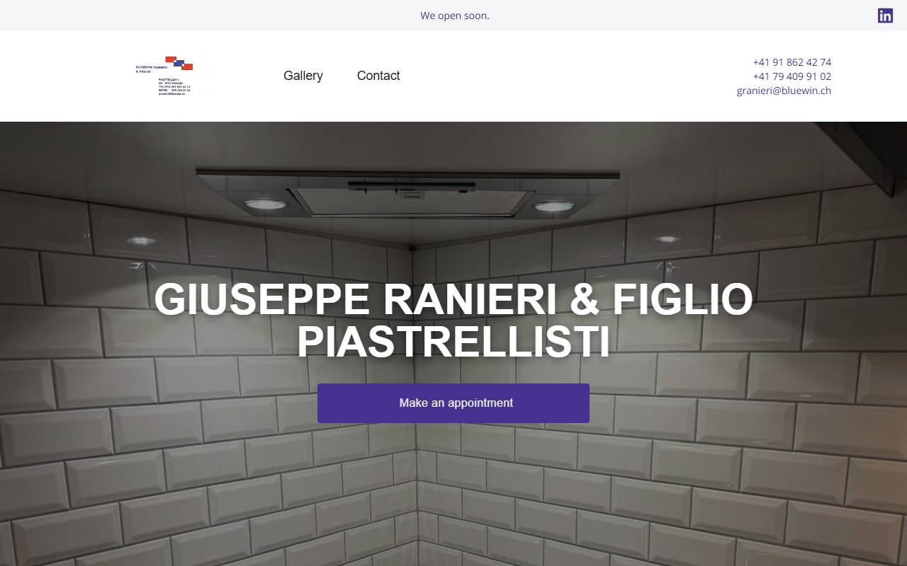 Anteprima del sito: Ranieri Giuseppe, piastrellista
