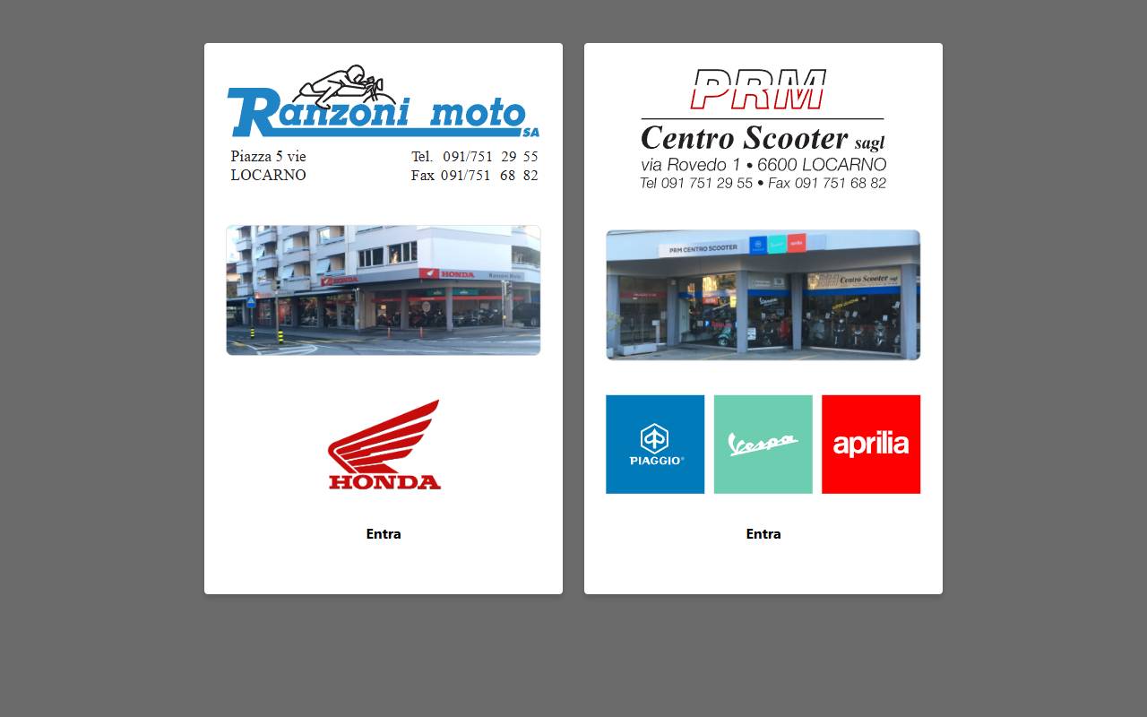 Anteprima del sito: PRM Centro Scooter Sagl