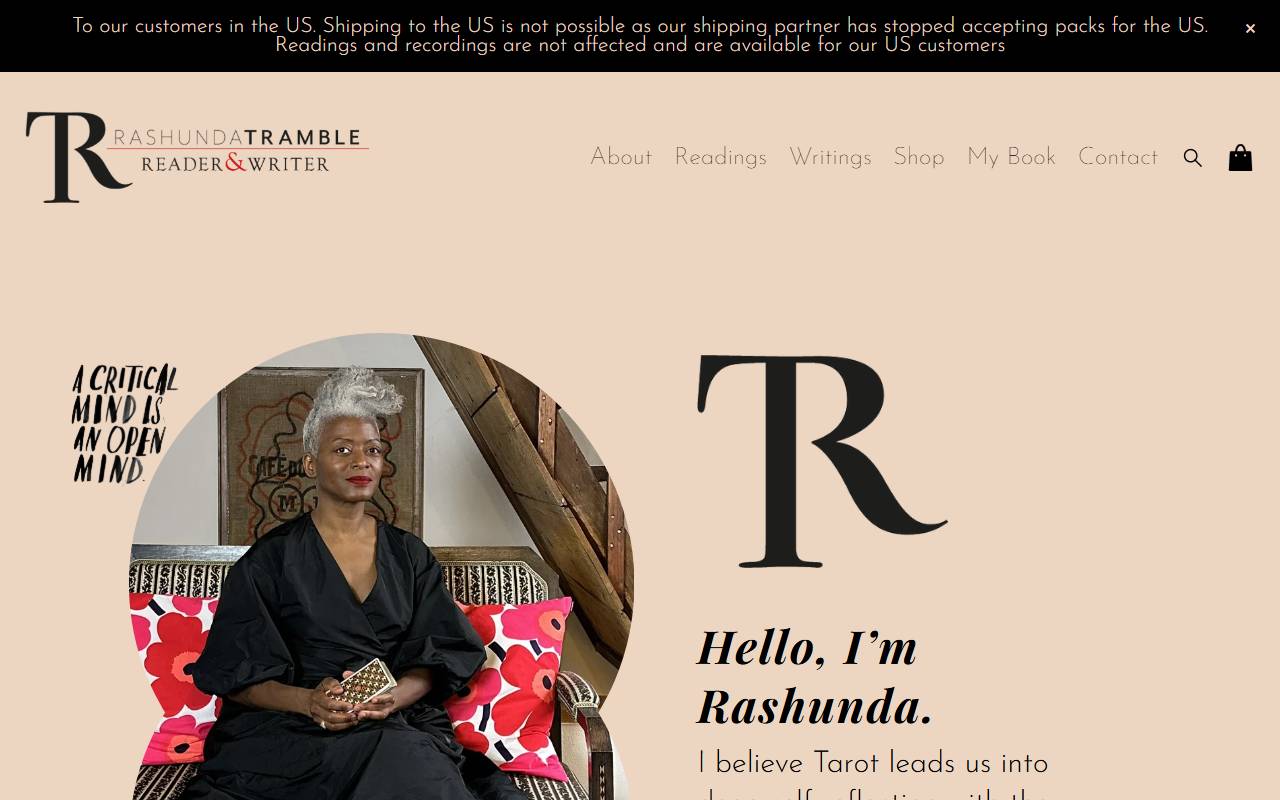 Anteprima del sito: tramble: an editorial boutique