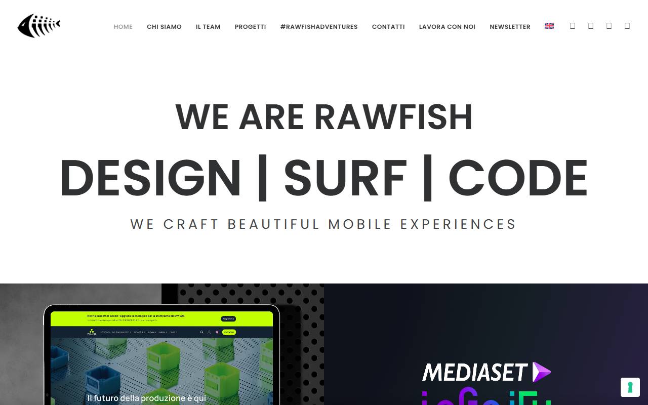 Anteprima del sito: Rawfish Sagl Raw fish