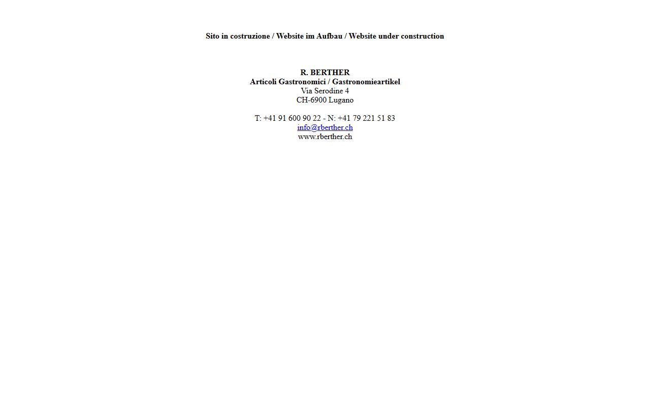 Anteprima del sito: Ruth Berther